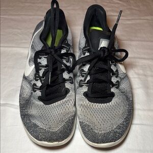 Nike Free Run 2017 Wolf Grey Black & White Shoes Women’s Size 9 VGUC